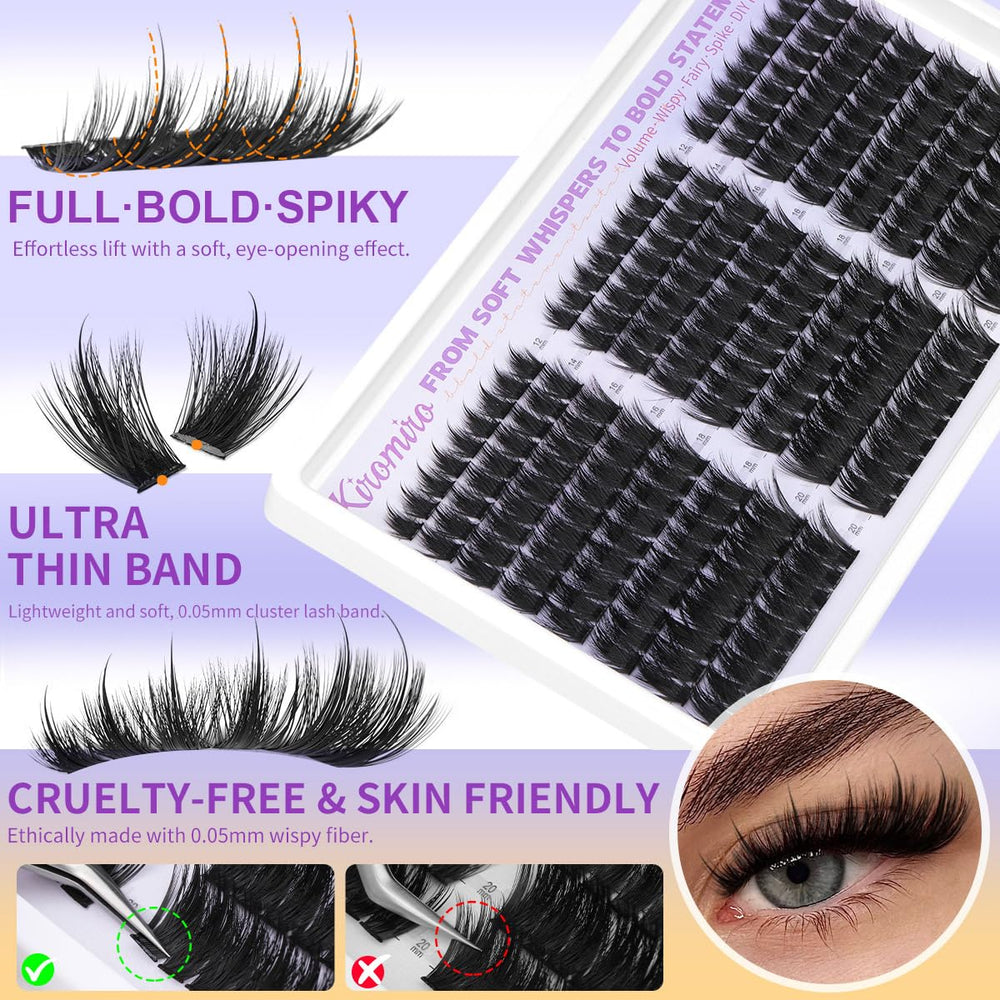 Kiromiro Fairy-volume clusters offer versatile looks for every occasion.