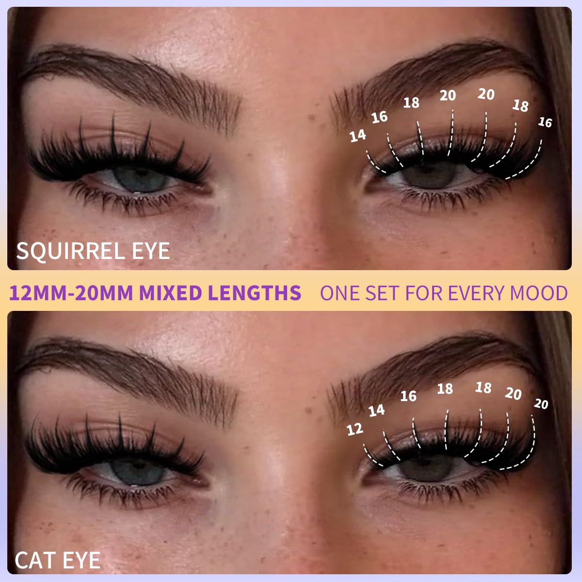 Kiromiro fluffy lash clusters 216pcs for DIY fluttery volume