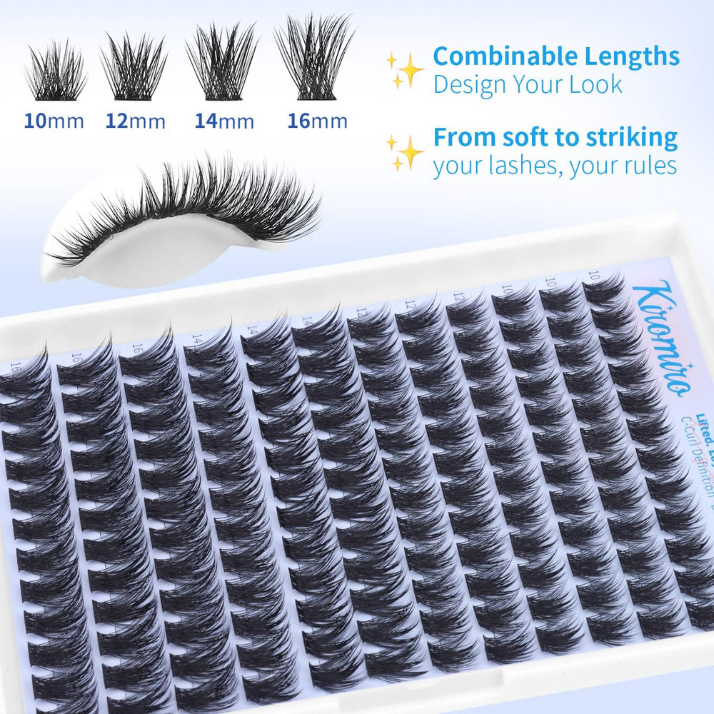 Kiromiro Lash Clusters DIY styling with mix-and-match for personalized looks.