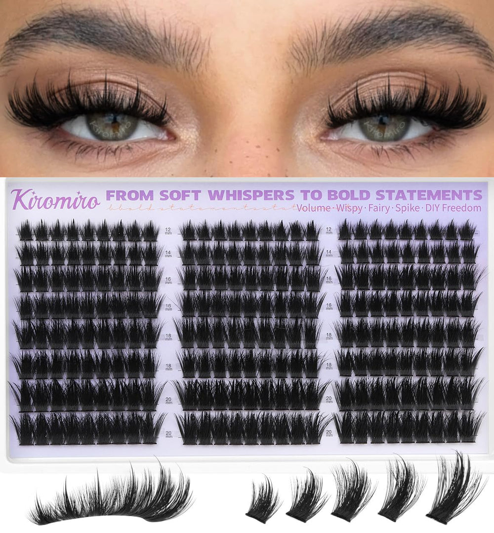 Kiromiro Lash Clusters with Spikes deliver bold manga-style drama for day or night looks.