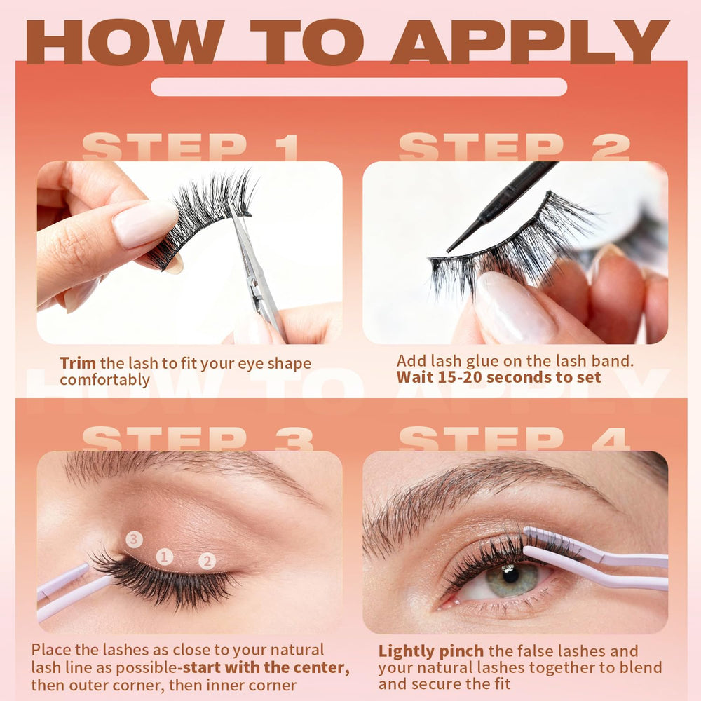 Kiromiro mink lashes 18mm cat-eye pack enables versatile styles