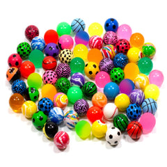 KISEER bouncy ball 28mm with mixed color patterns for play and color recognition.