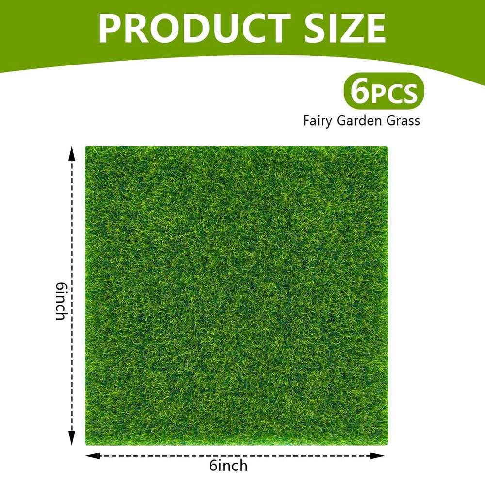 KISEER dollhouse grass mat close-up highlights realistic texture for miniature landscapes