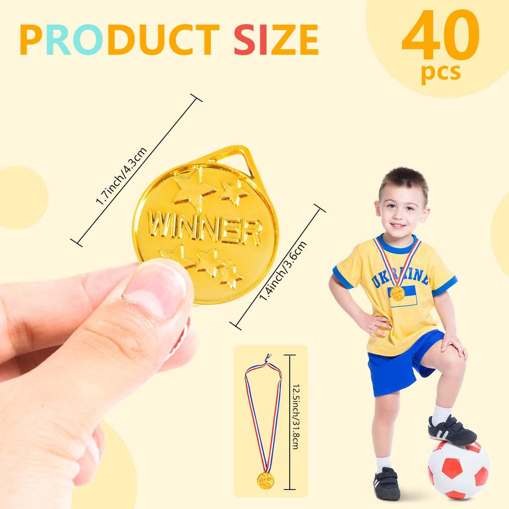 KISEER gold winner medal ribbon attached for quick prize setup.