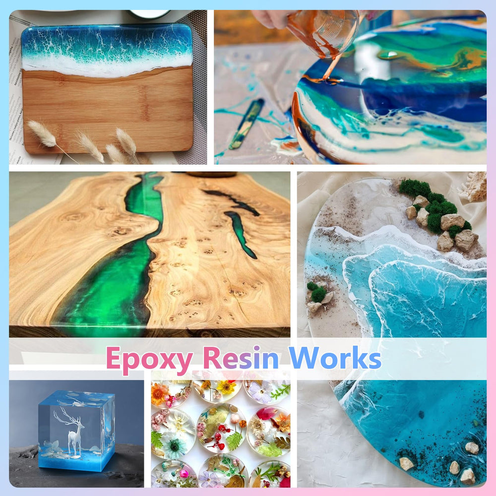 KISREL epoxy resin 2gal ideal for coasters, countertops, jewelry and molds.