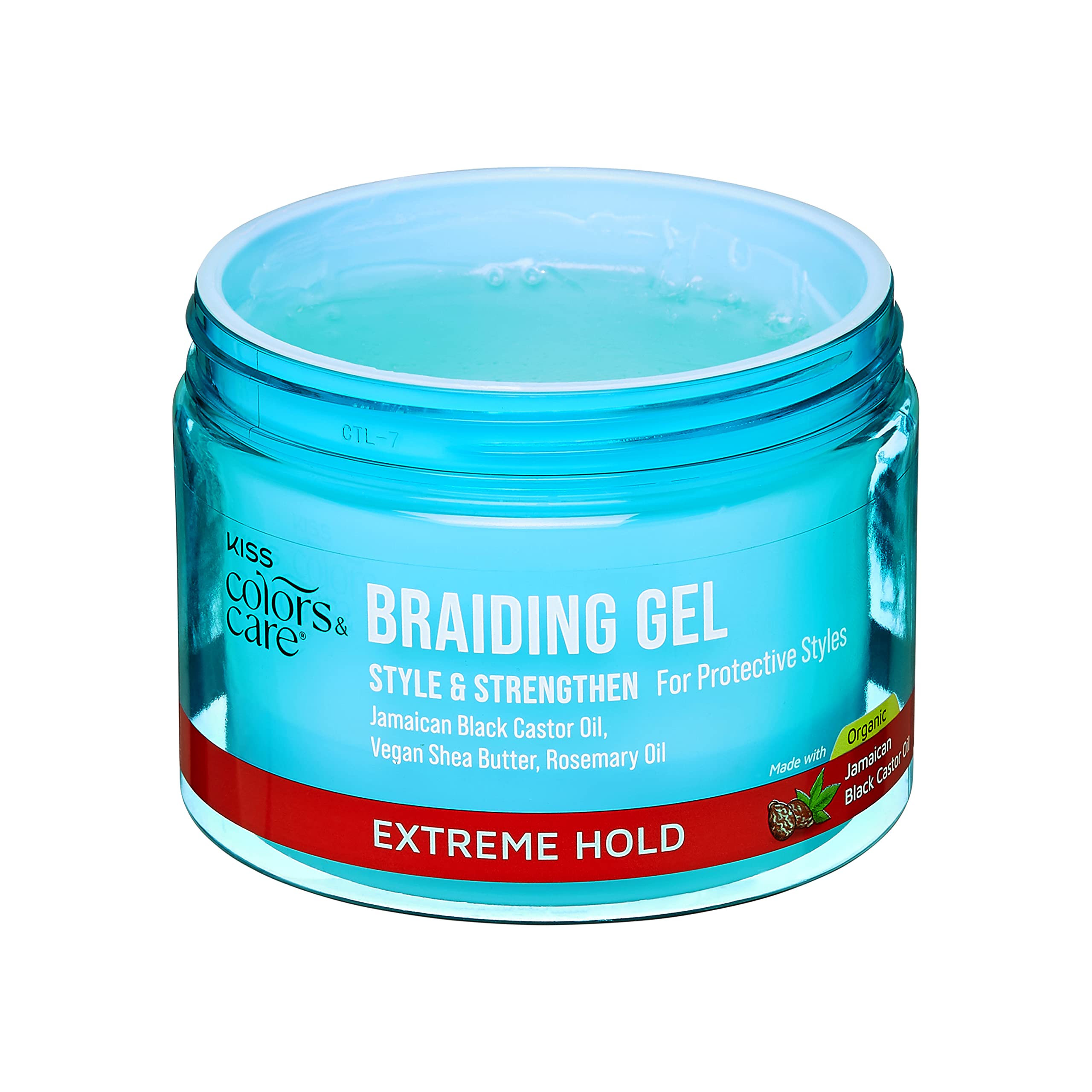 Hands applying braid gel in a neat, controlled process.