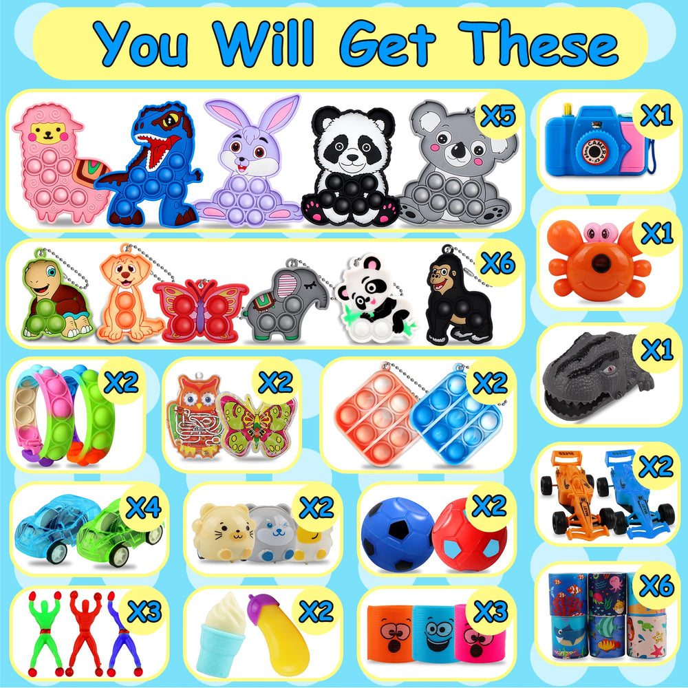 Kiss Monkey party favors set for celebrations, engaging kids with colorful fidget toys.