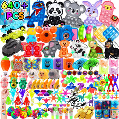Kiss Monkey 640-pcs prize treasure box toys for classroom rewards and creative play.