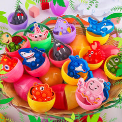 Kiss Monkey Easter basket stuffer eggs sparkle with fun prizes.