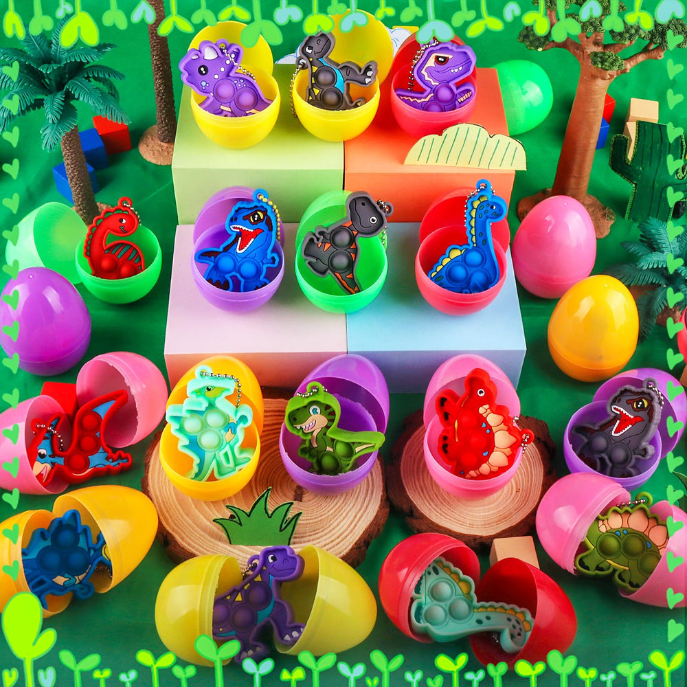 Kiss Monkey 2.7 inch egg showcases a colorful dinosaur figure