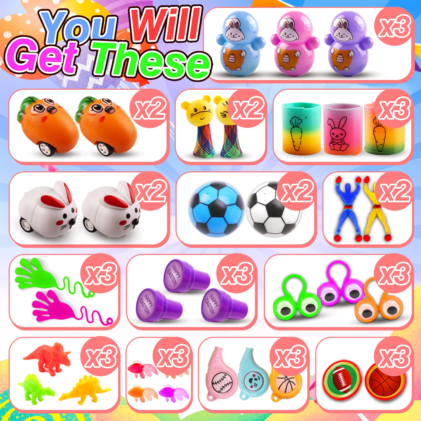 Kiss Monkey prefilled eggs Easter hunt prizes encourage playful treasure hunts.