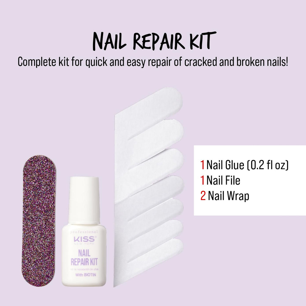 Kiss New York Nail Repair Kit nail file smooths damaged edges
