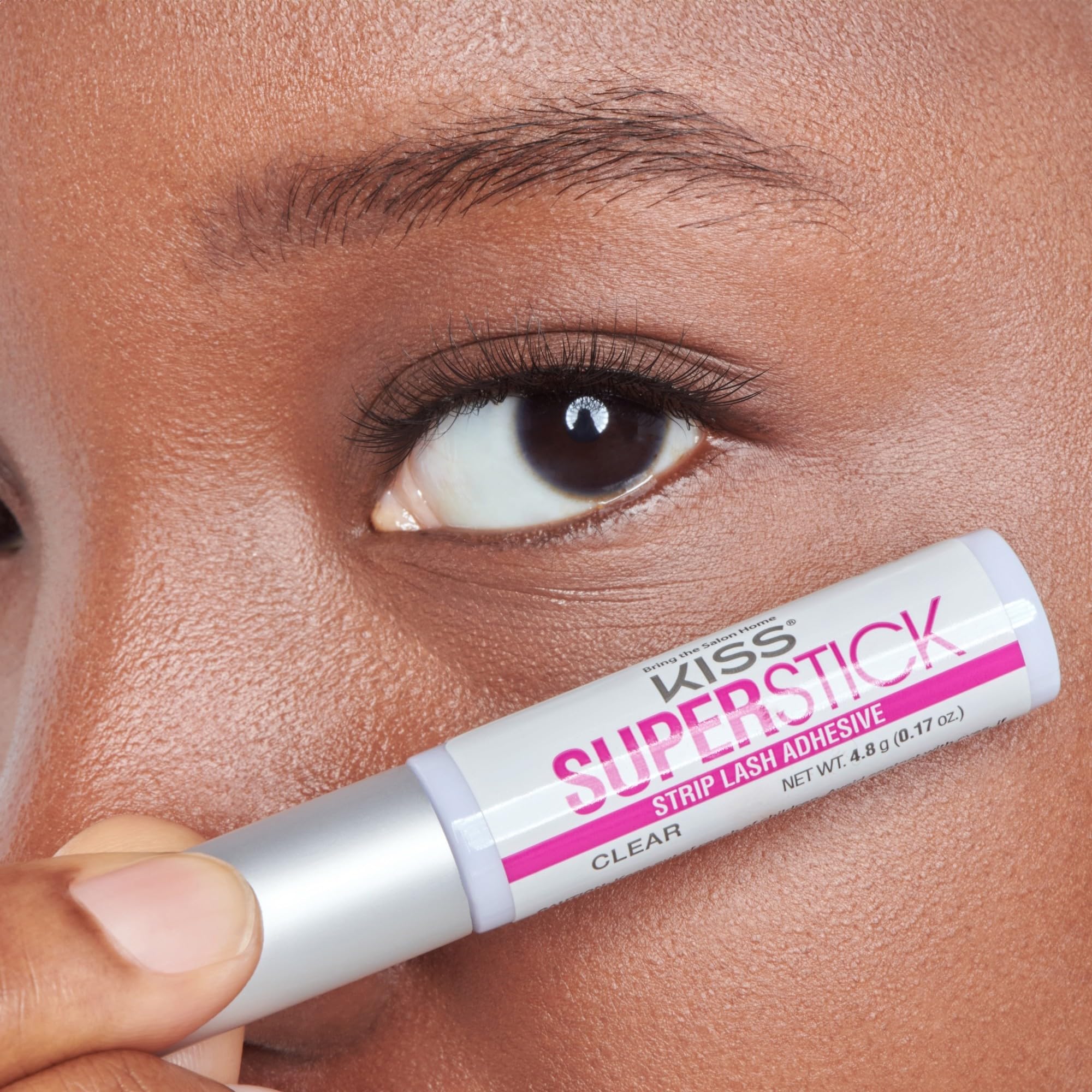 KISS SuperStick adhesive brush applicator for precise lash application