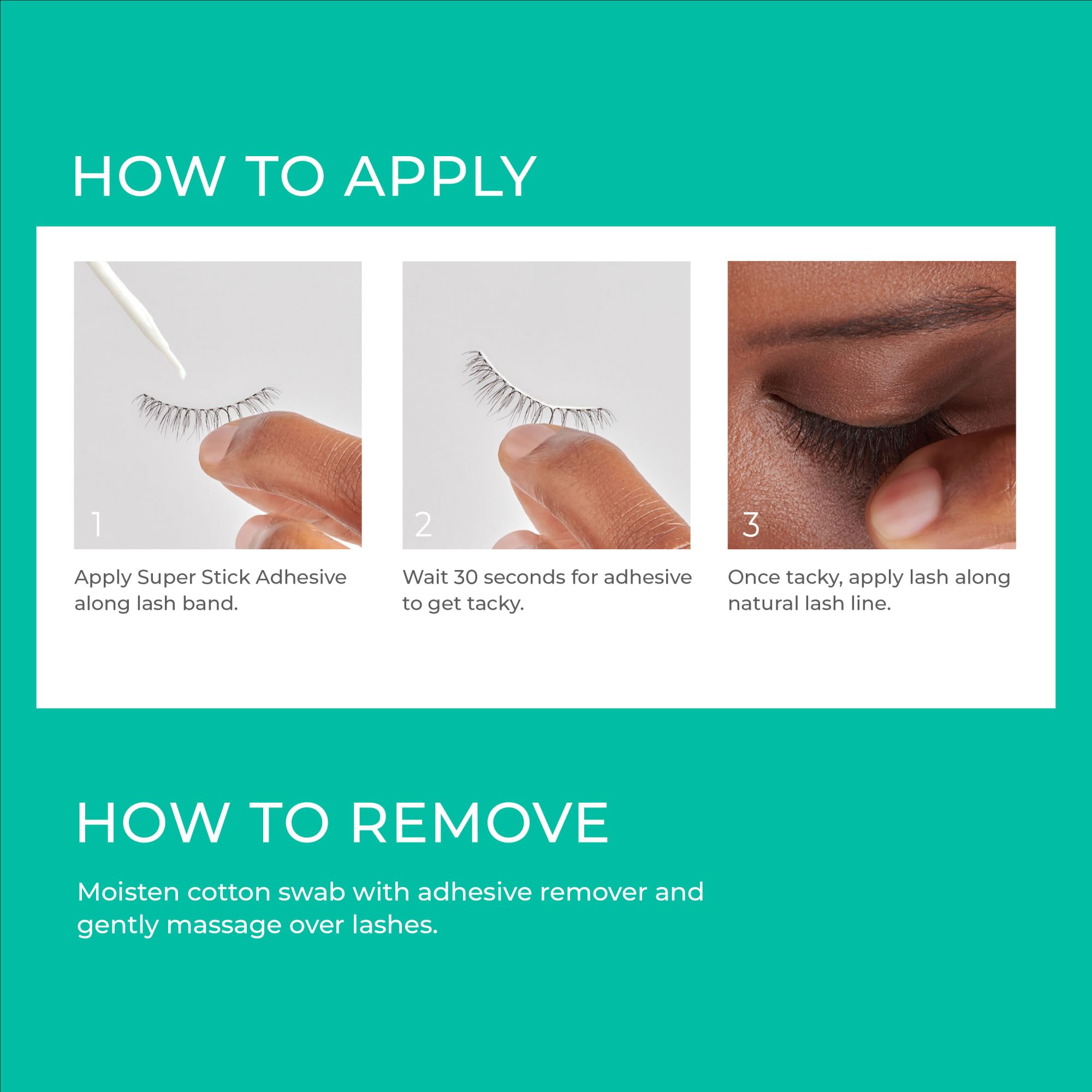 KISS SuperStick lash adhesive closeup highlighting strong hold