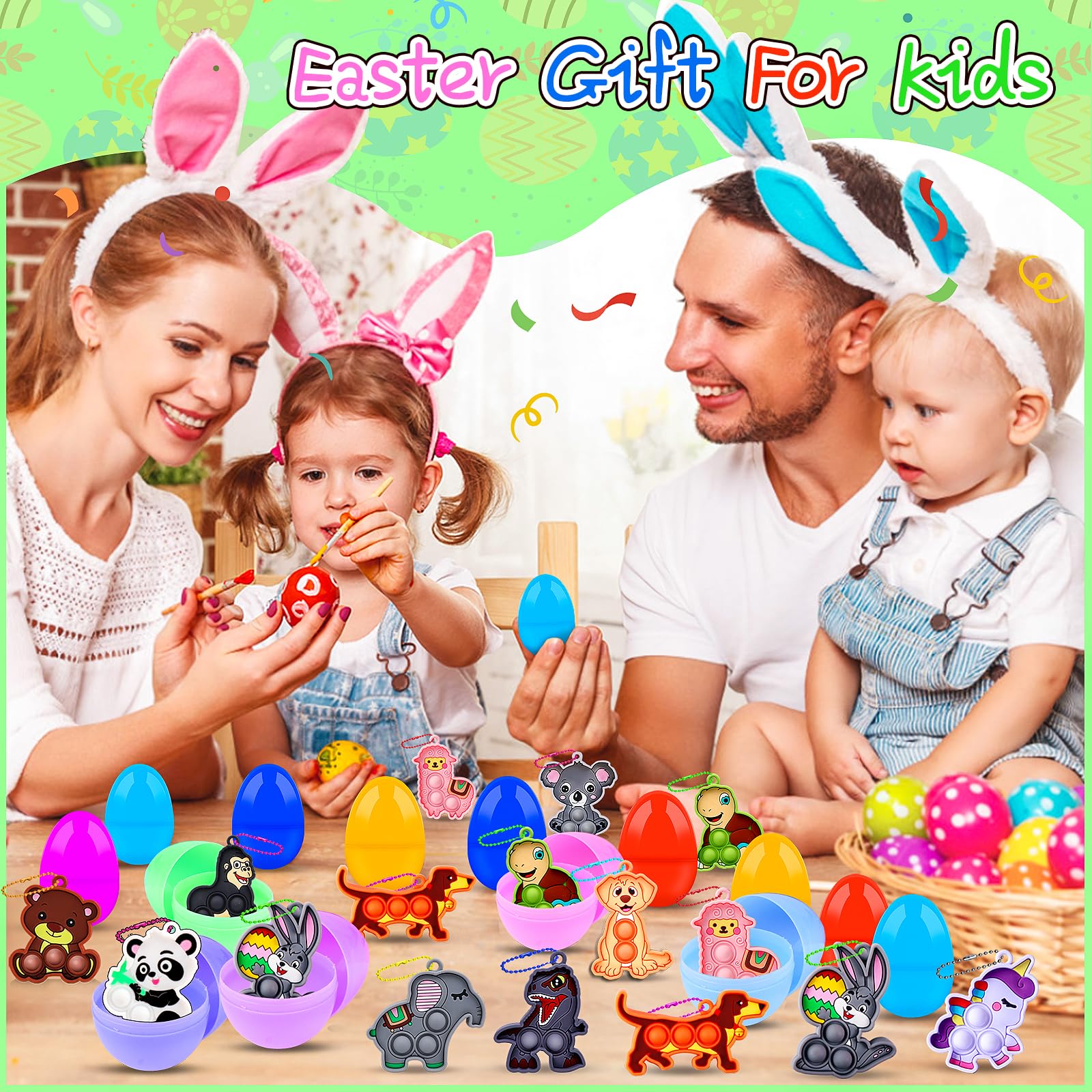 KissFree egg package reveals opened eggs and toys.