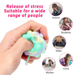 KissFree pop balls keychain highlights portable fidget fun on the go.
