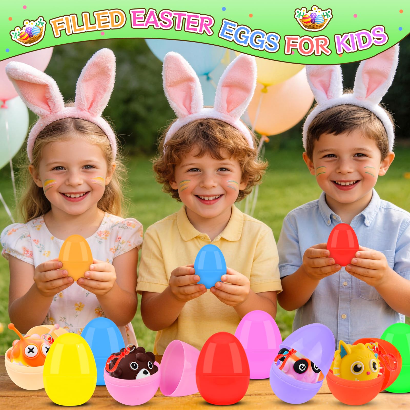 KissFuture classroom prizes with prefilled Easter eggs