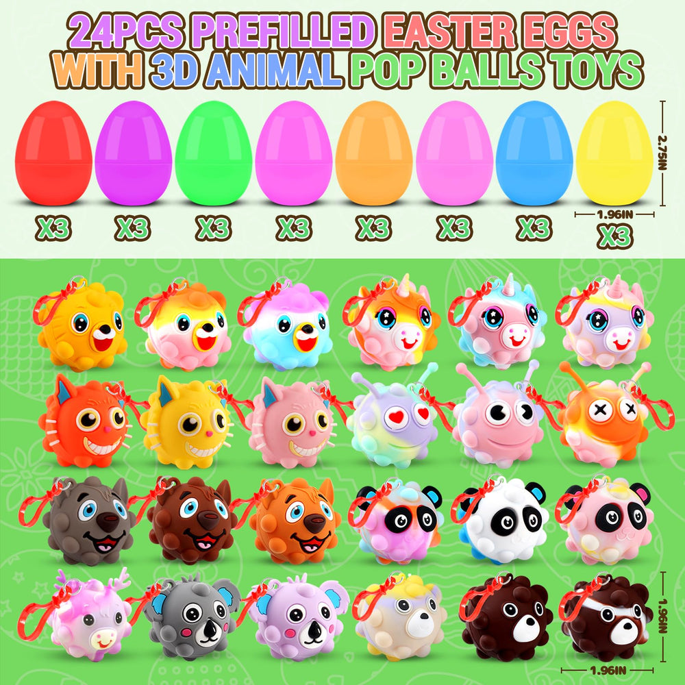 KissFuture Easter eggs as basket stuffer assortment for kids