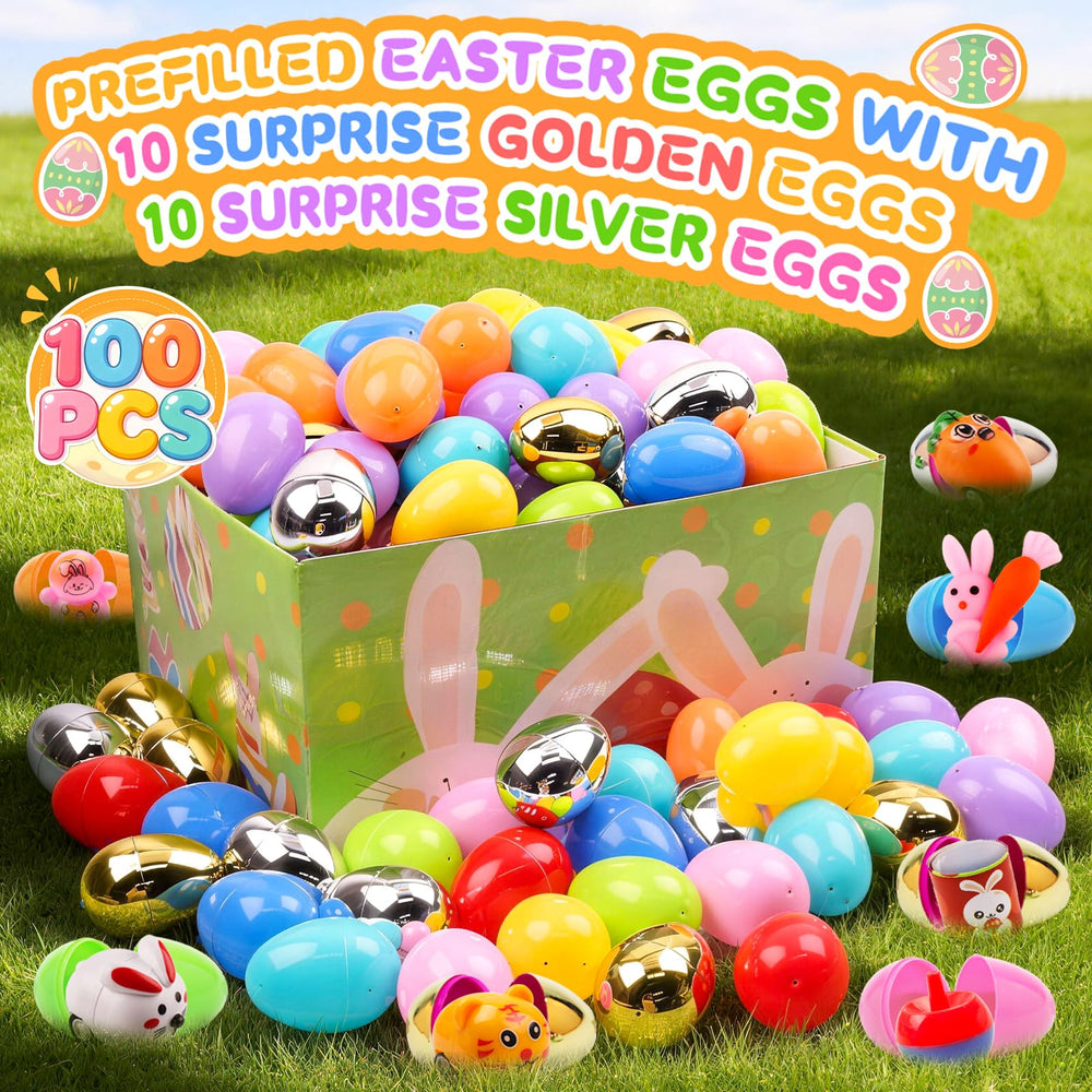 KissFuture Easter basket stuffer egg showing a surprise toy