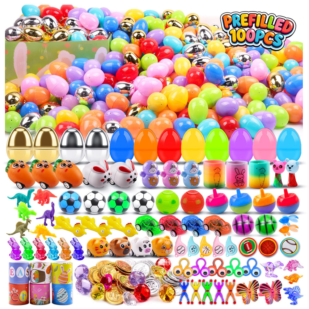 KissFuture plastic Easter egg opened to reveal toy inside ideal for egg hunts