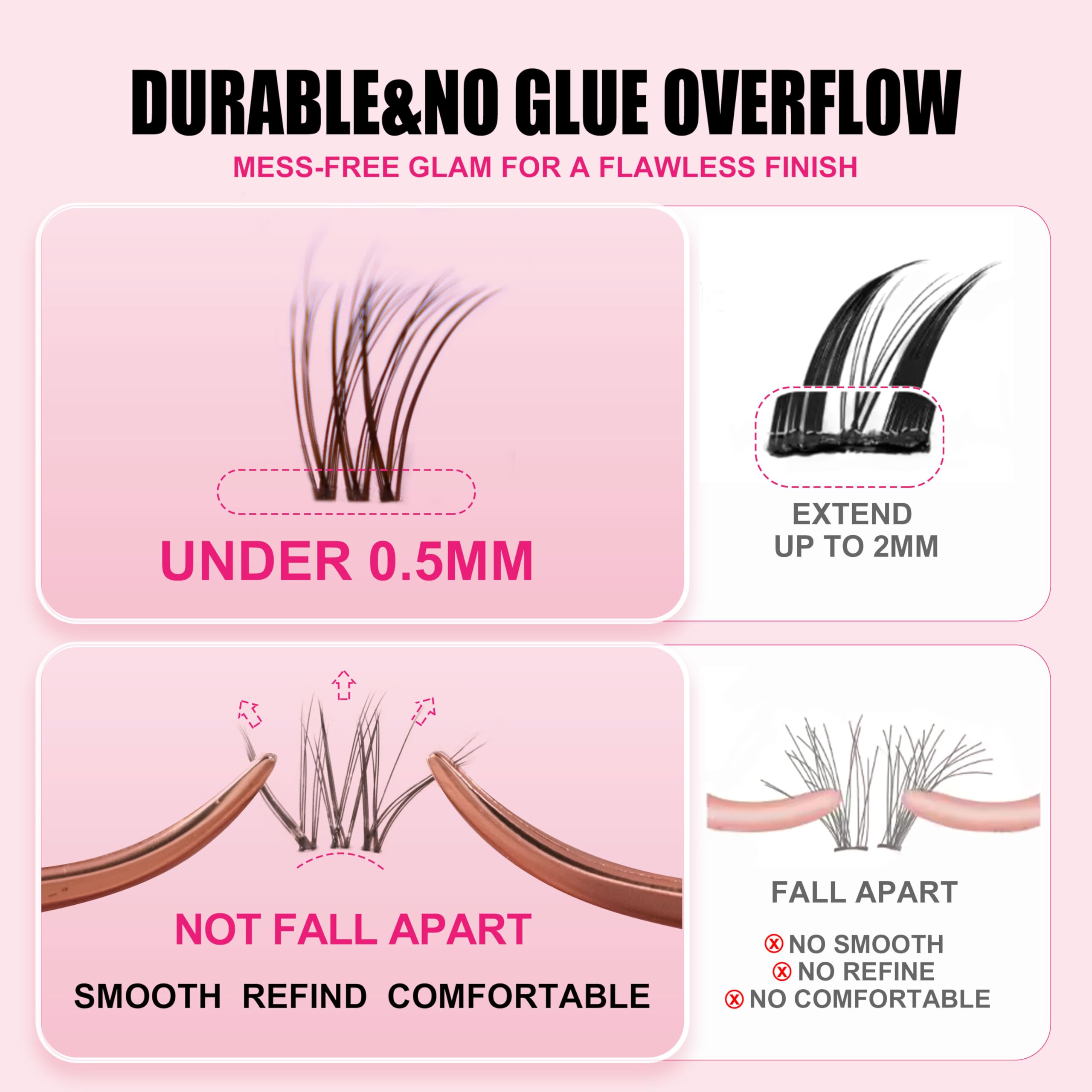 Kisslily Plume natural look for daily wear.