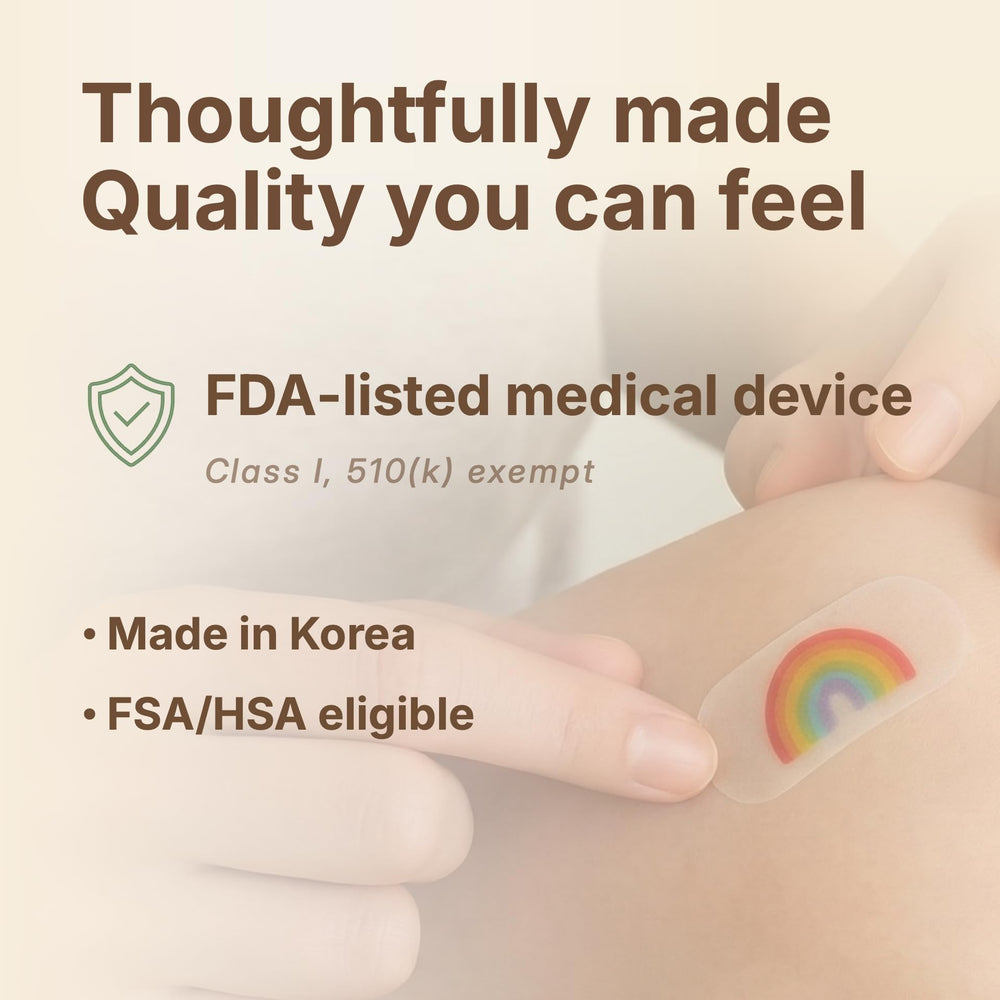 Soft, skin-friendly MoistureBand designed for delicate skin