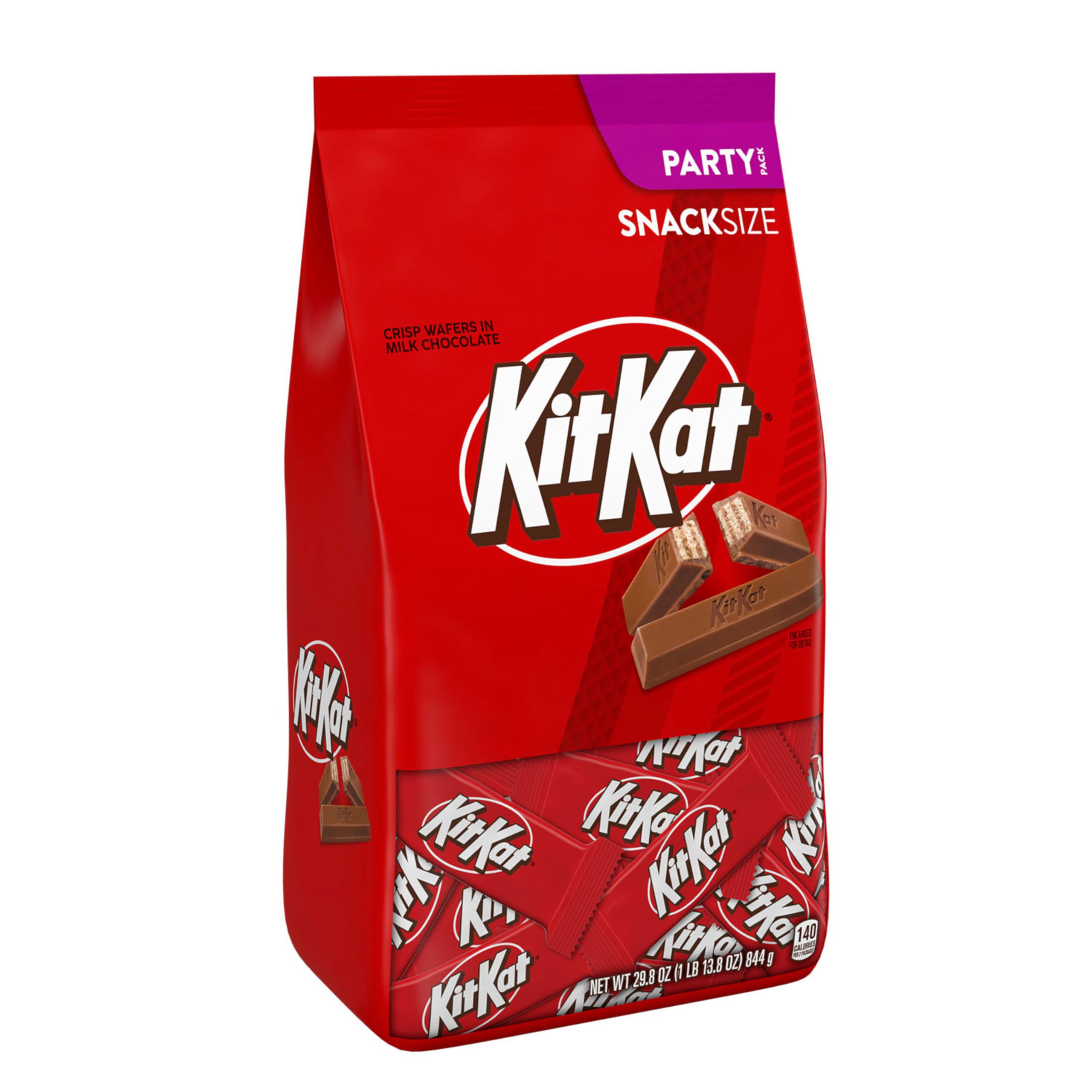 KIT KAT individually wrapped bars ready for sharing and on-the-go.