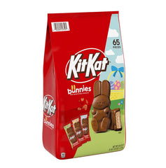 Kit Kat Milk Chocolate Wafer Bunnies in a 65-count bag for Easter sharing