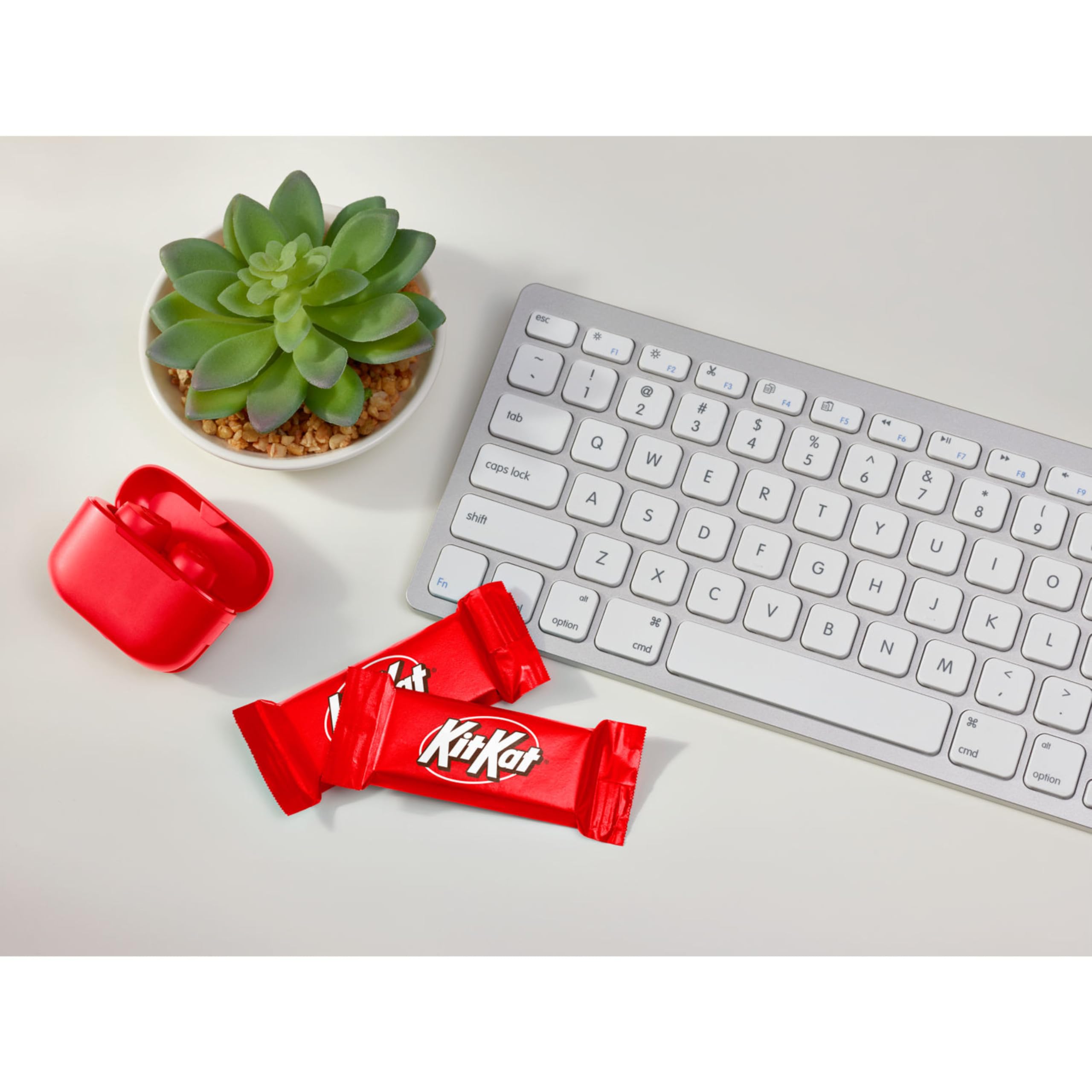 KIT KAT milk chocolate wafers close-up showing creamy texture and crunch.