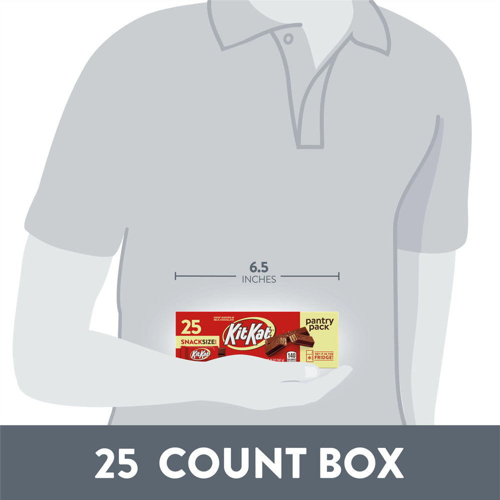 Kit Kat pantry pack 25 bars neatly stored for easy shelf access