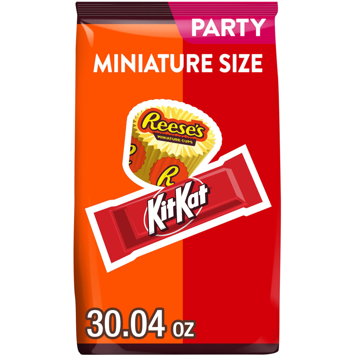Kit Kat and Reese's party pack front view for gatherings.
