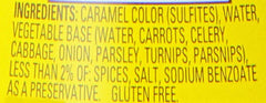 Kitchen Bouquet browning sauce bottle close-up ready for marinades.