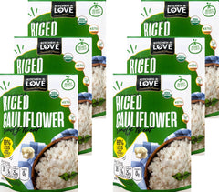 Kitchen & Love Organic Riced Cauliflower 8-oz pack ready to heat for quick meals