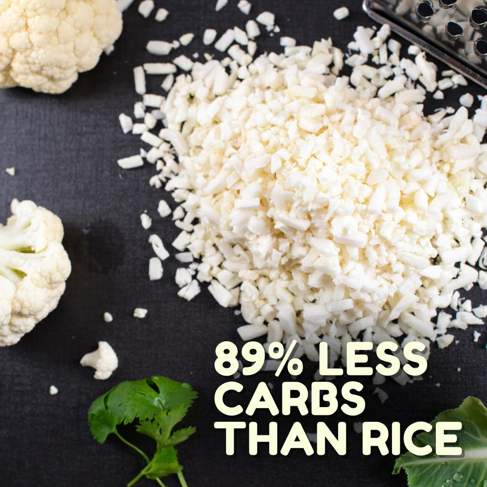 Kitchen & Love gluten-free vegan riced cauliflower used in salads