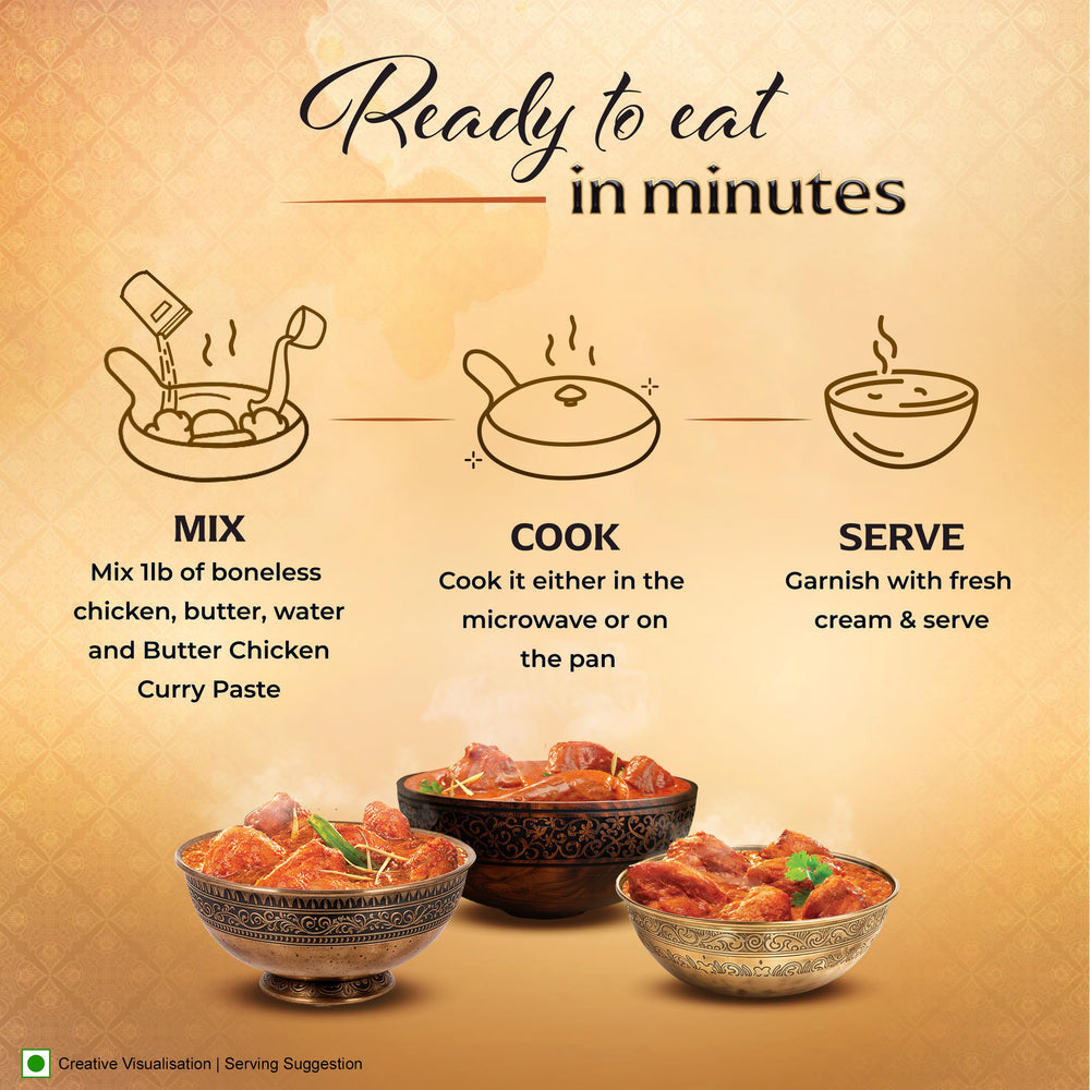Kitchens of India master chefs craft the paste delivering authentic Indian heritage