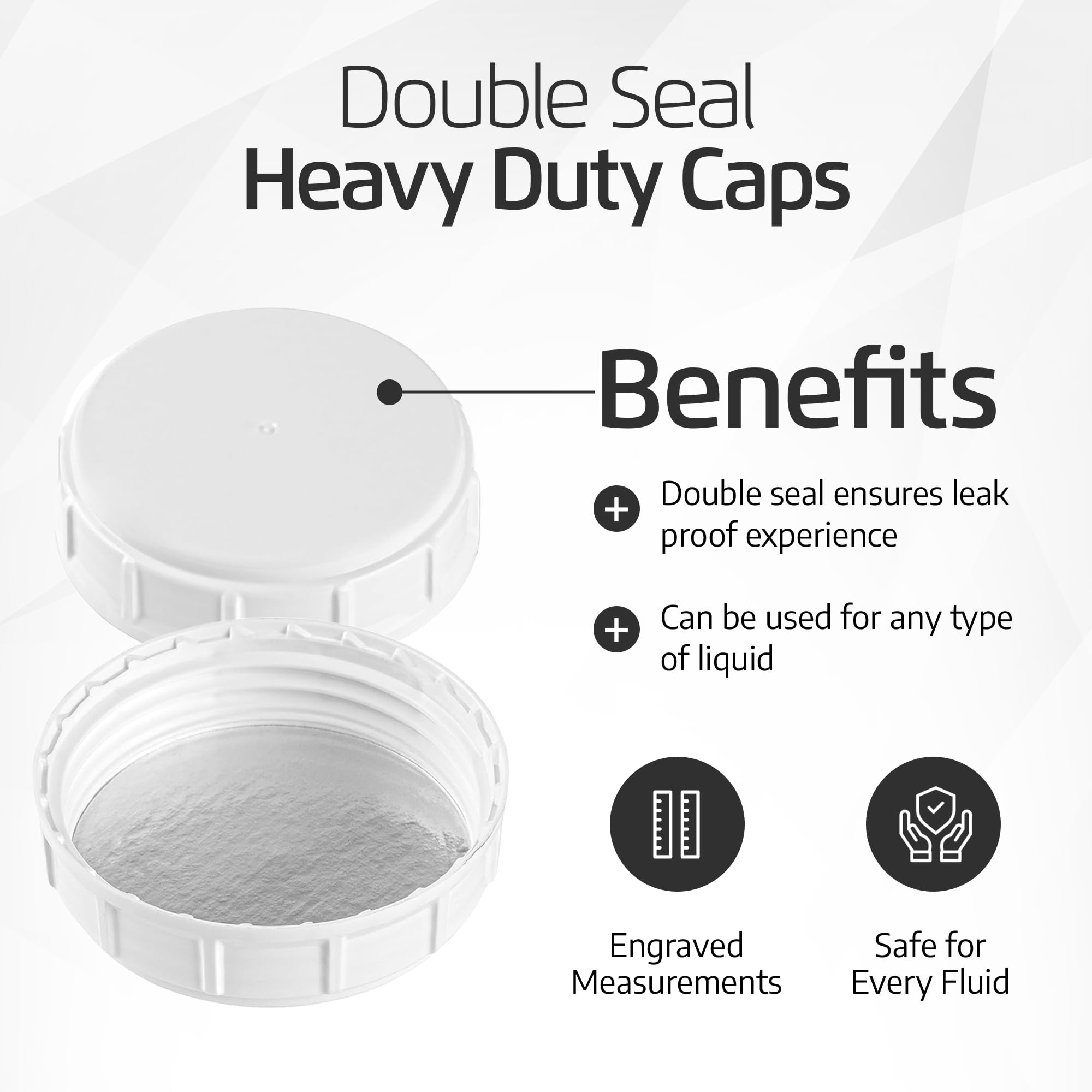 Kitchentoolz secure airtight cap keeps contents contained during transport