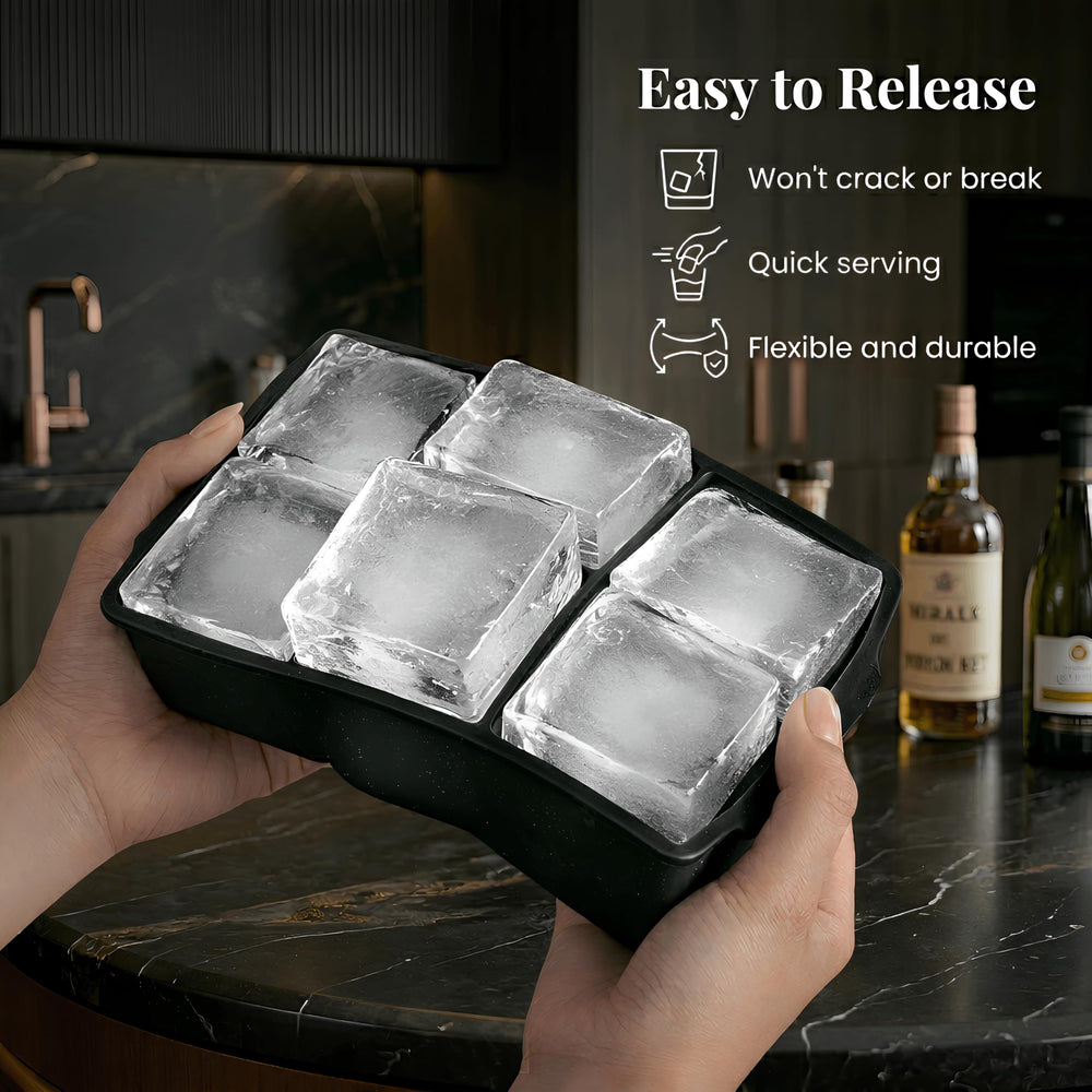 KitchFort dishwasher-safe ice tray simplifies cleanup after gatherings and daily use.