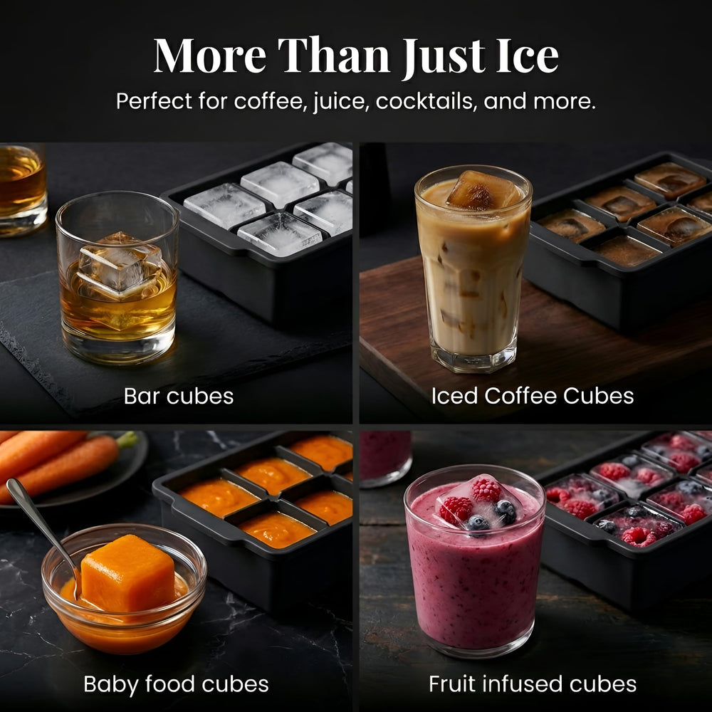 KitchFort infusion-ready cubes for fruit or herb flavors in drinks.