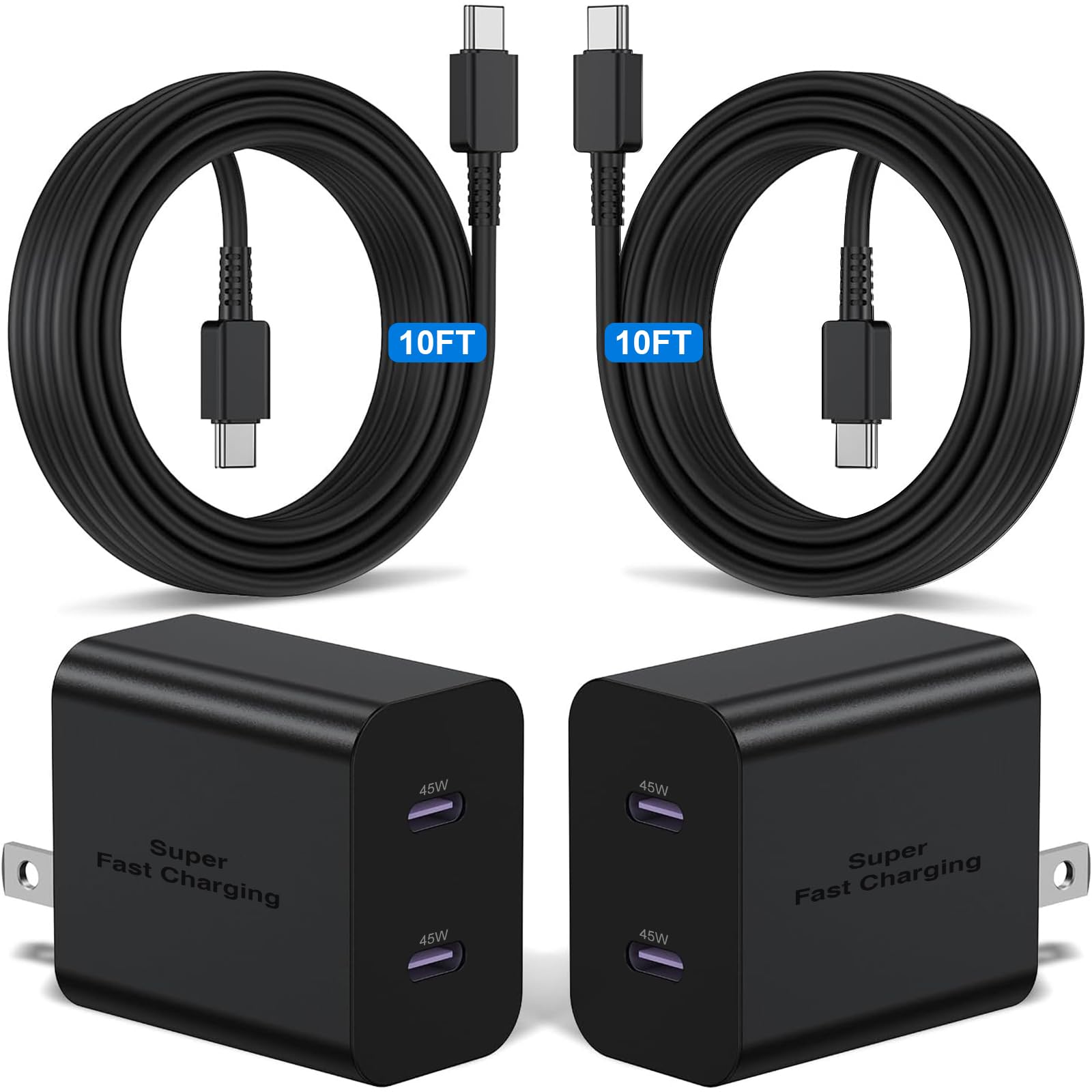 Kitminun 45W dual-port charger delivering fast power for compatible devices.
