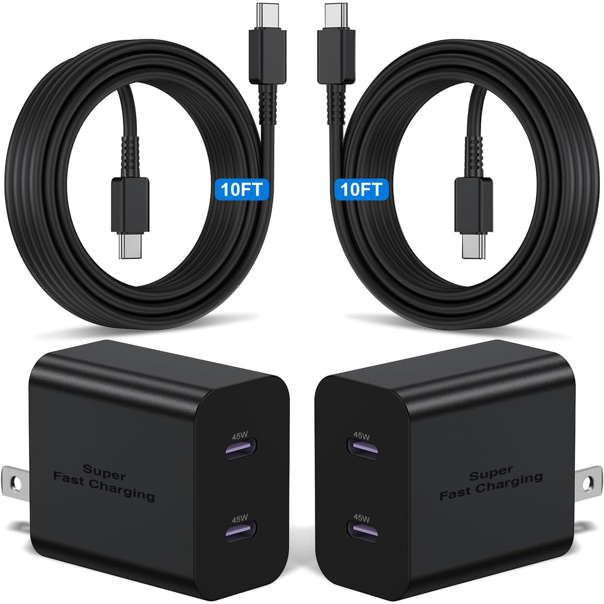 Kitminun 45W dual-port charger delivering fast power for compatible devices.