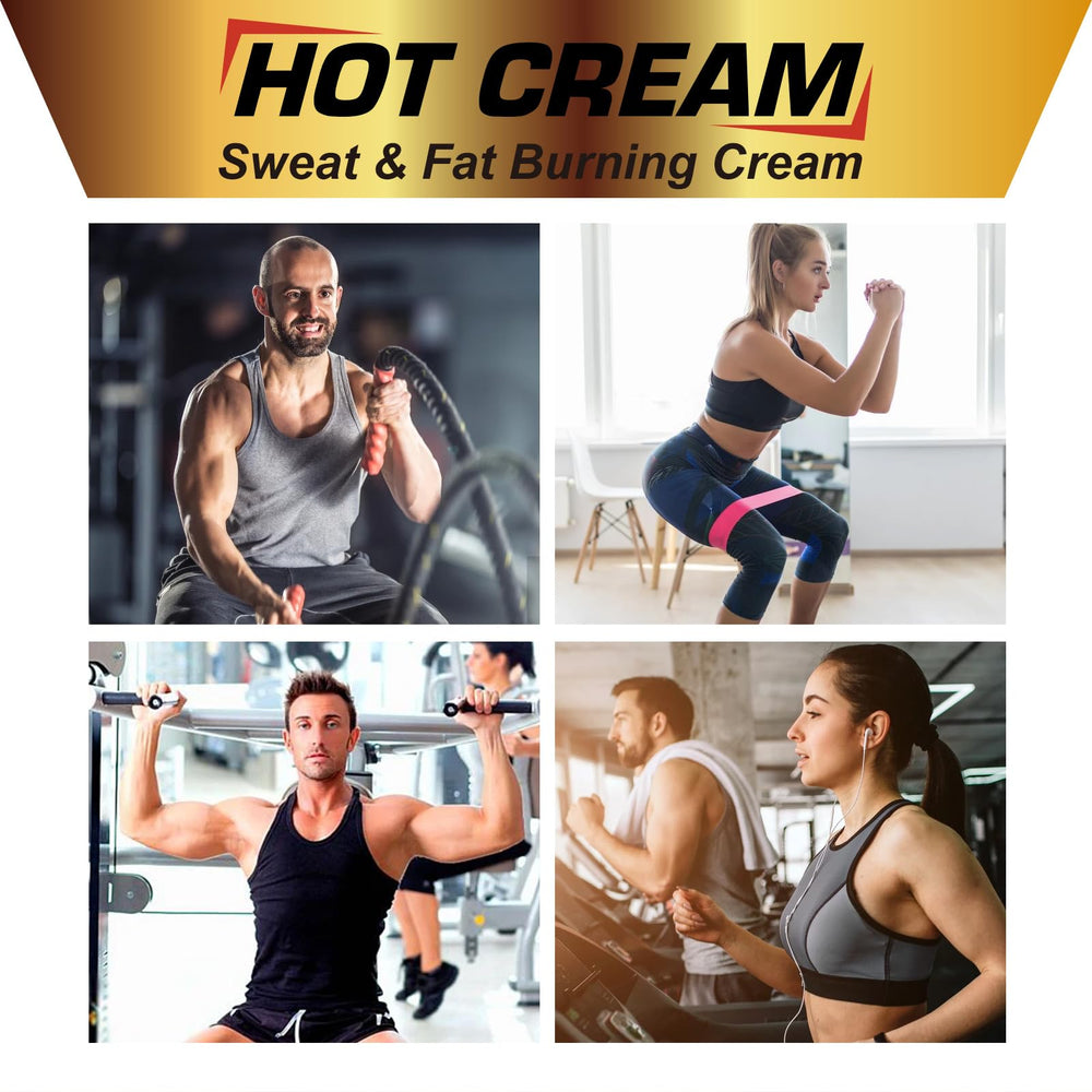 Kitnoblis hot sweat cream legs thighs: targets cellulite zones with gentle warming during exercise