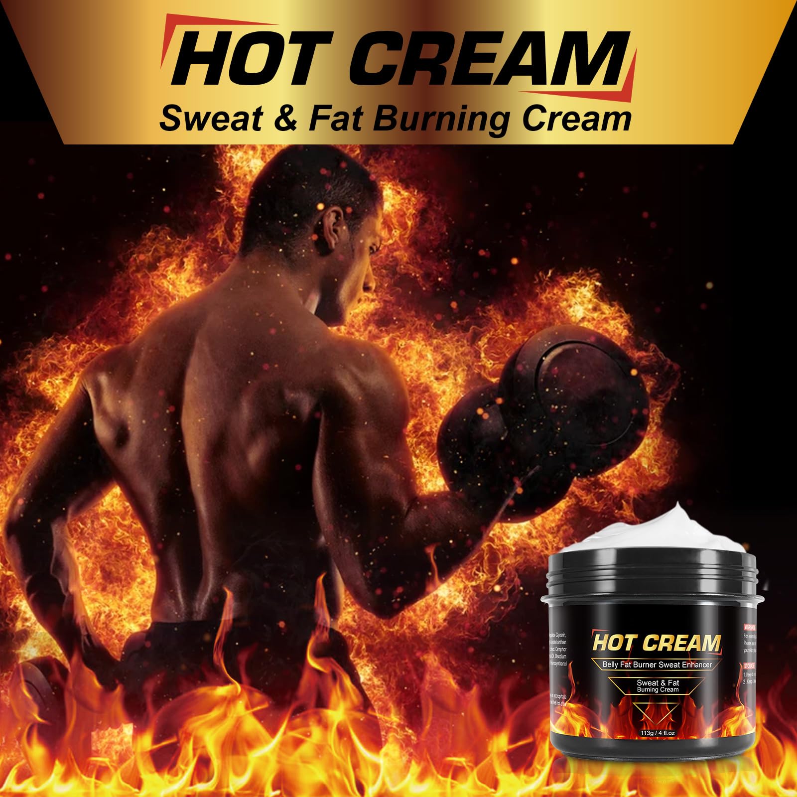 Kitnoblis hot sweat cream lower back: soothing warmth helps post-workout muscle relaxation