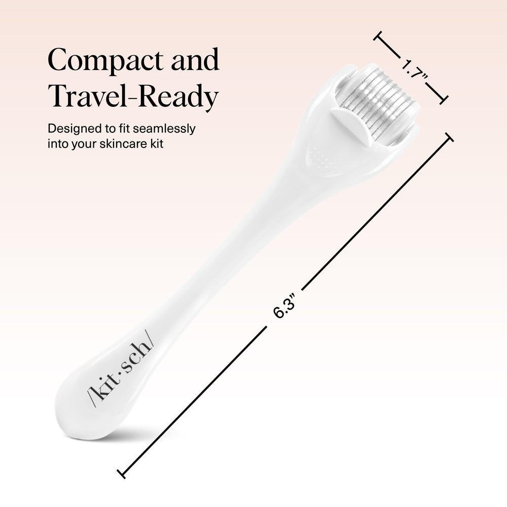 Kitsch Derma Roller travel-friendly design in compact kit