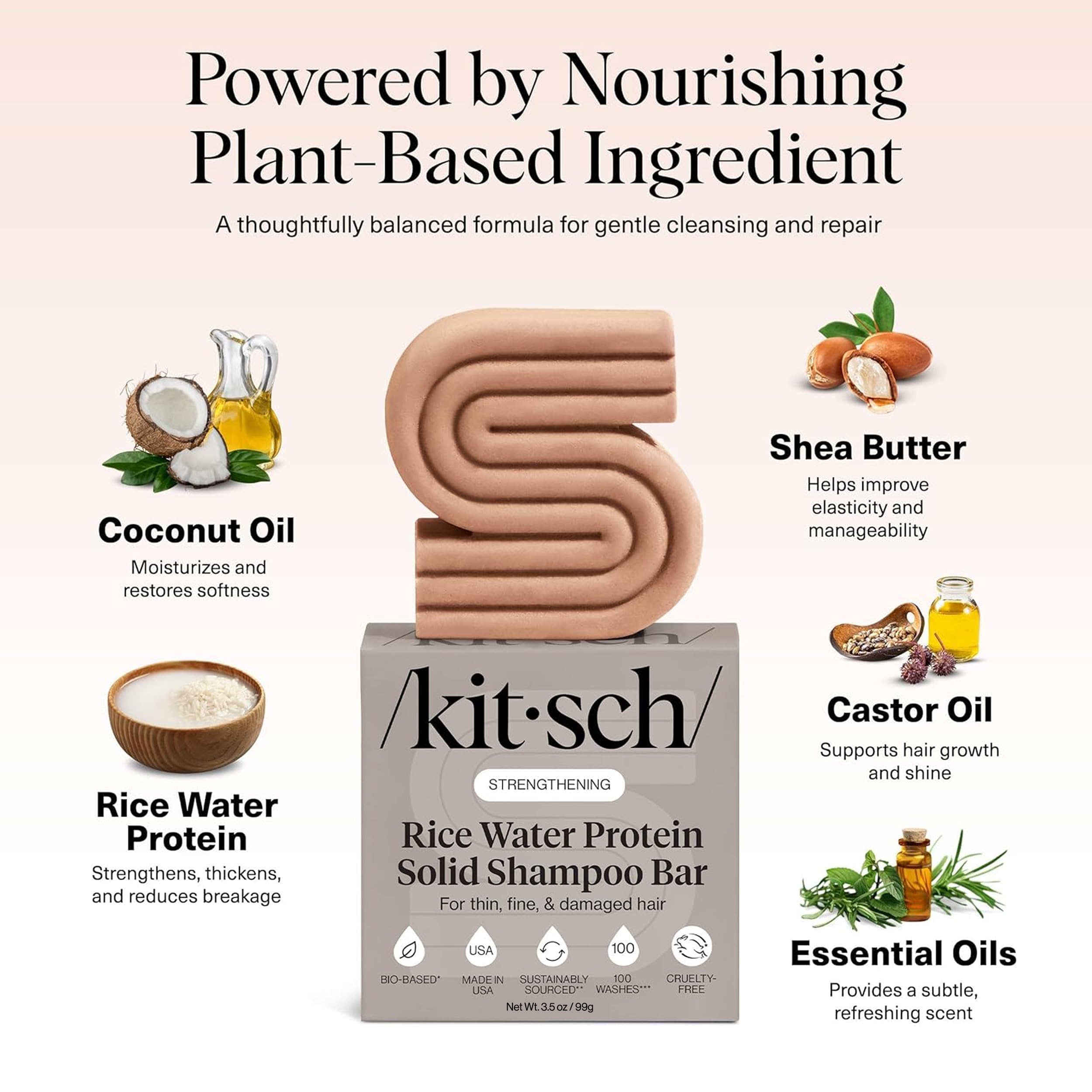 Kitsch eco-friendly packaging signals sustainable, plastic-free shampoo bar