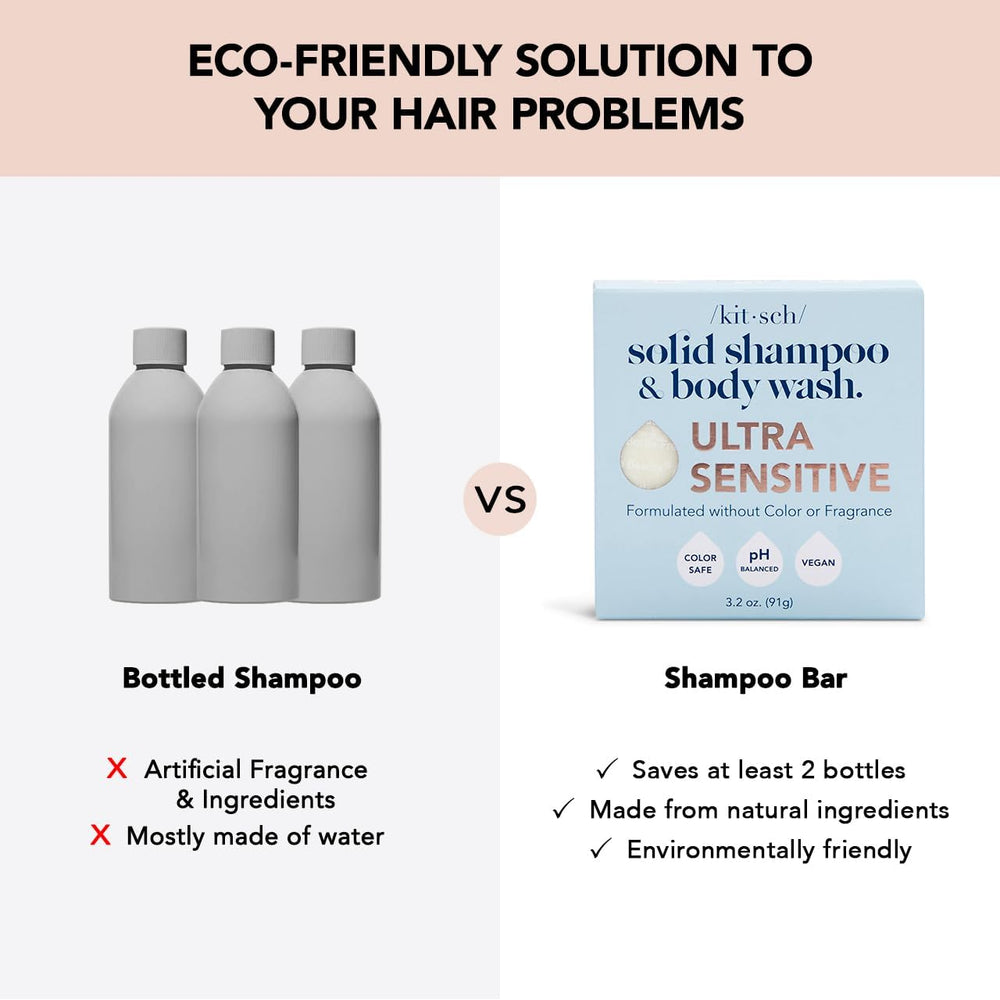 Kitsch zero-waste shampoo bar reduces plastic waste