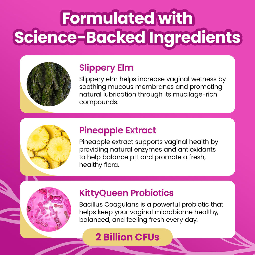 KITTYQUEEN Slippery Kitty gummies held for easy daily use