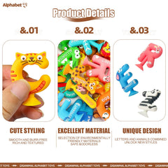 Kitysey suction bath toys attached to windows and smooth surfaces for mess-free fun.