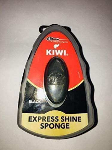 Kiwi Express Shoe Shine Sponge quick dry formula delivers subtle gloss
