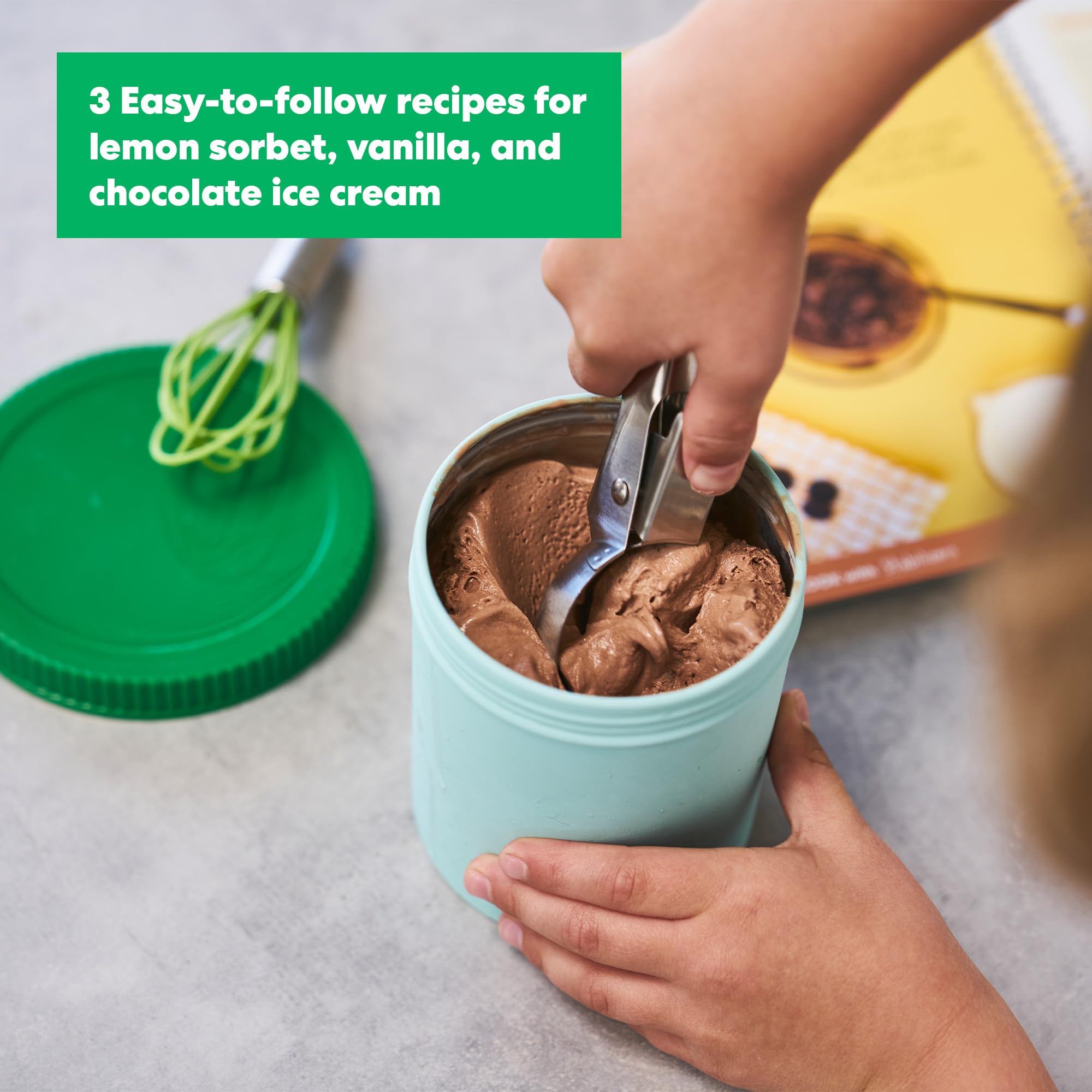 KiwiCo ice cream science project visual explains creaminess concepts
