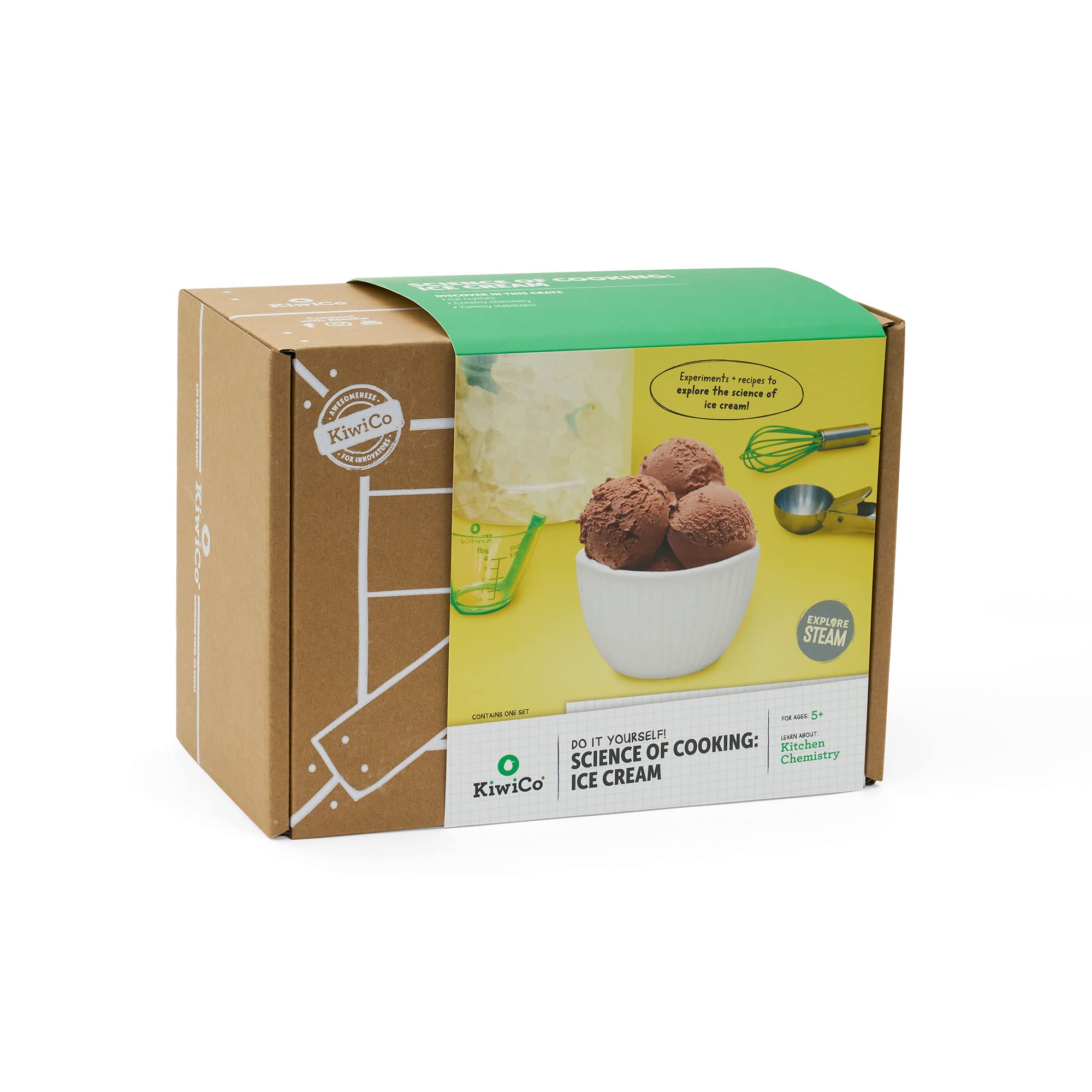 KiwiCo kitchen chemistry activity supports family time and learning through play